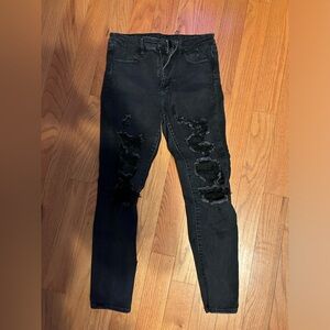 Black American Eagle Skinny Jeans